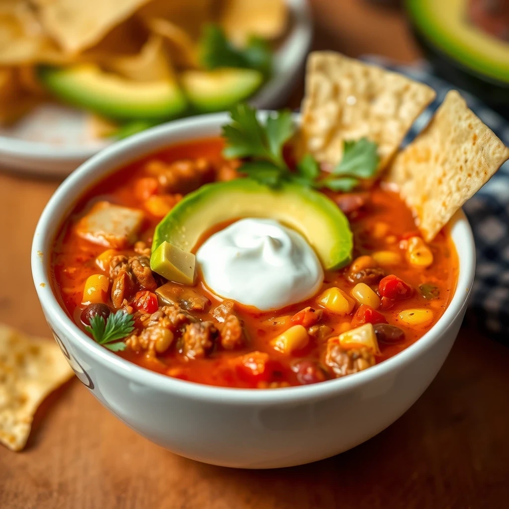 Taco Soup Frios Recipe - Chilled and Flavorful