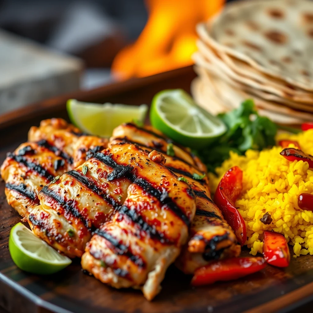 San Antonio grilled red pepper mexican chicken marinade recipe
