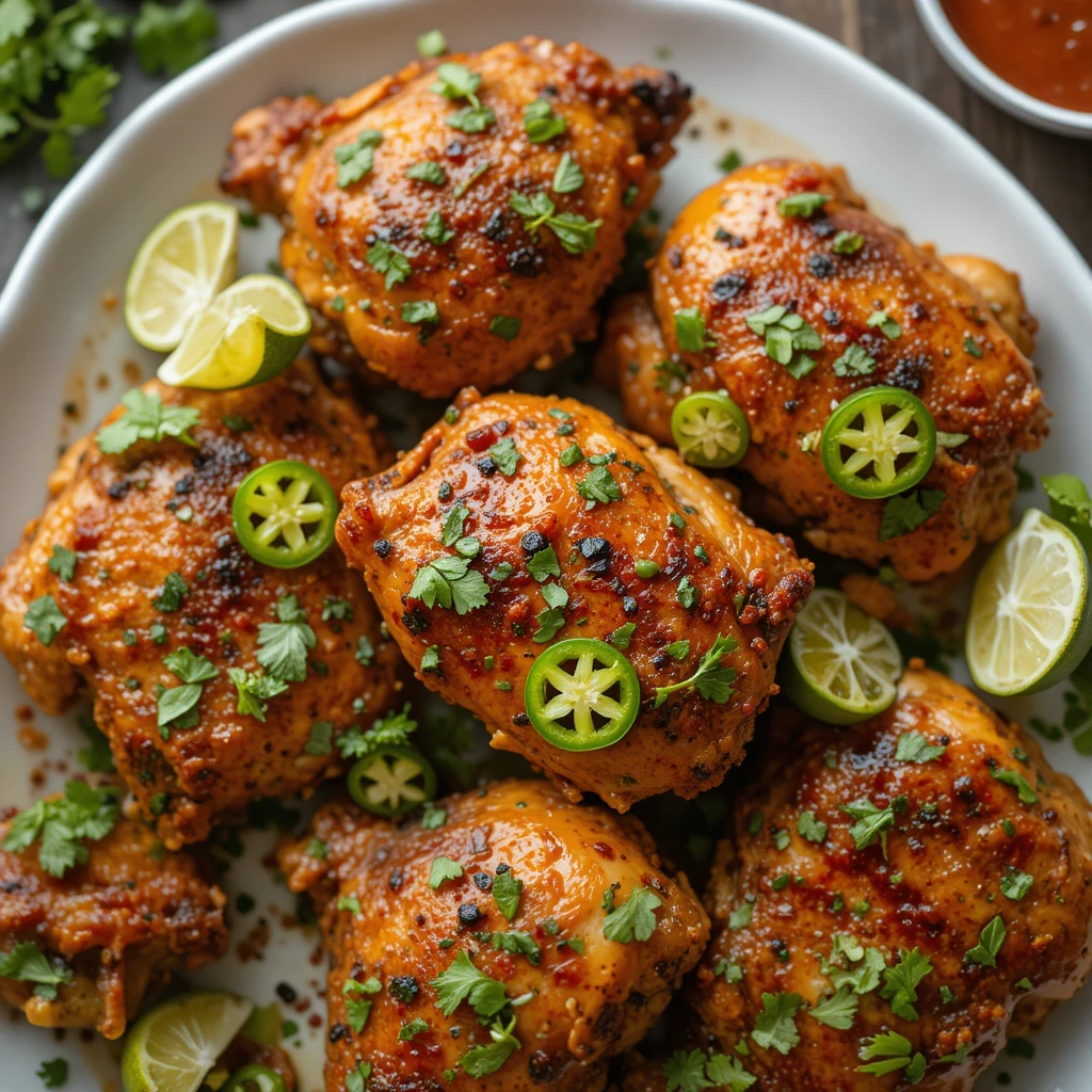 Delicious chicken with sazon seasoning, coriander, and annatto