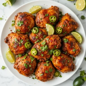 Flavor-packed chicken with sazon seasoning, coriander, and annatto