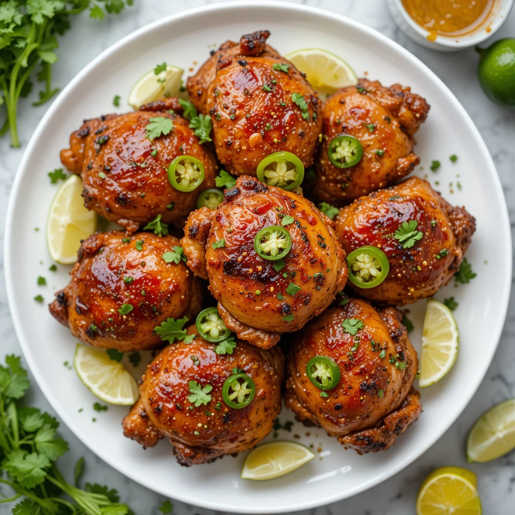 chicken with sazon seasoning with coriander and annatto