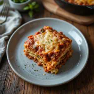 Classic Poor Man Husband Casserole with mashed potatoes, ground beef, and creamy layers.